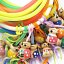 10 Pulseras Goma y 10 Chinitos / Colores Surtidos